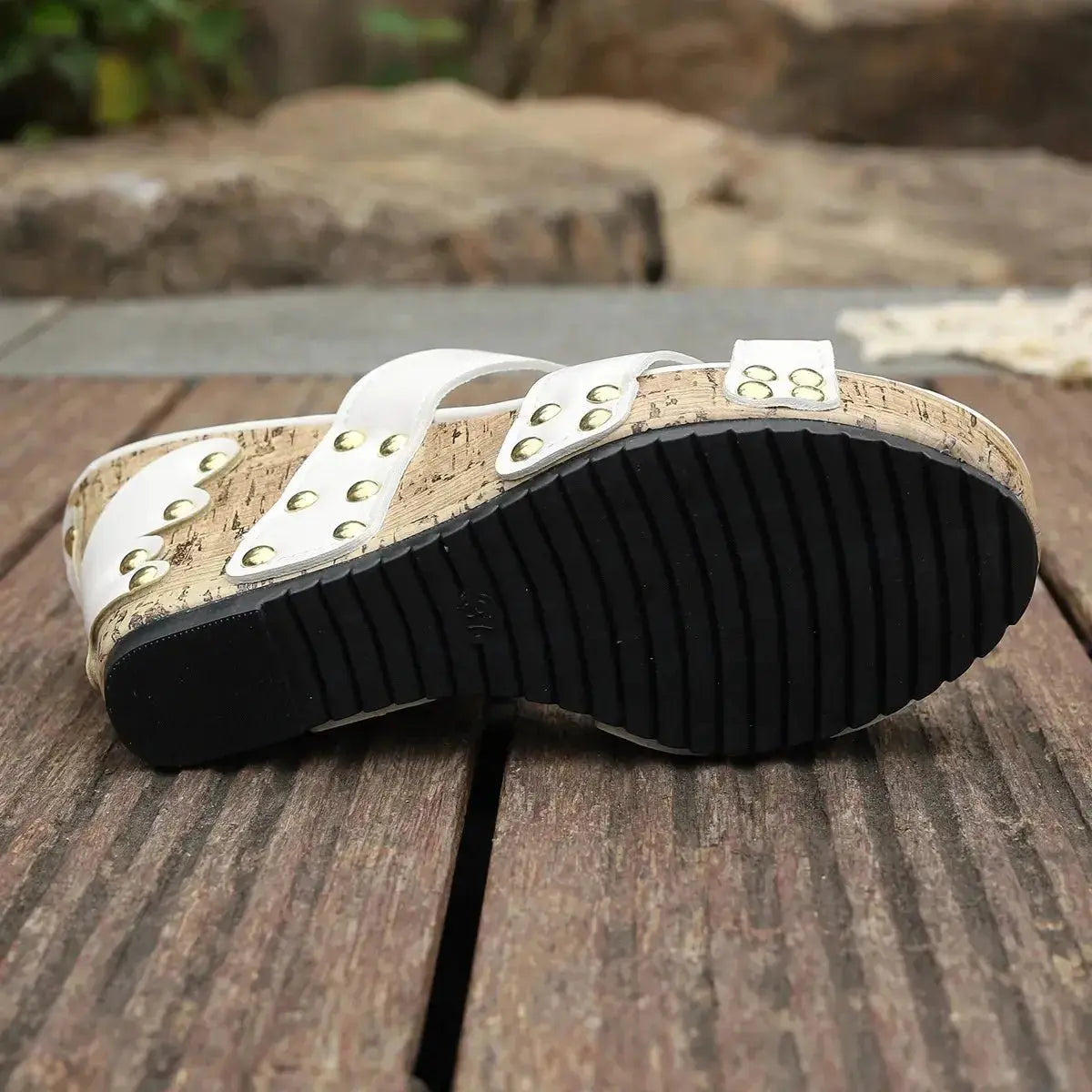 Open Toe Wedge Sandals.